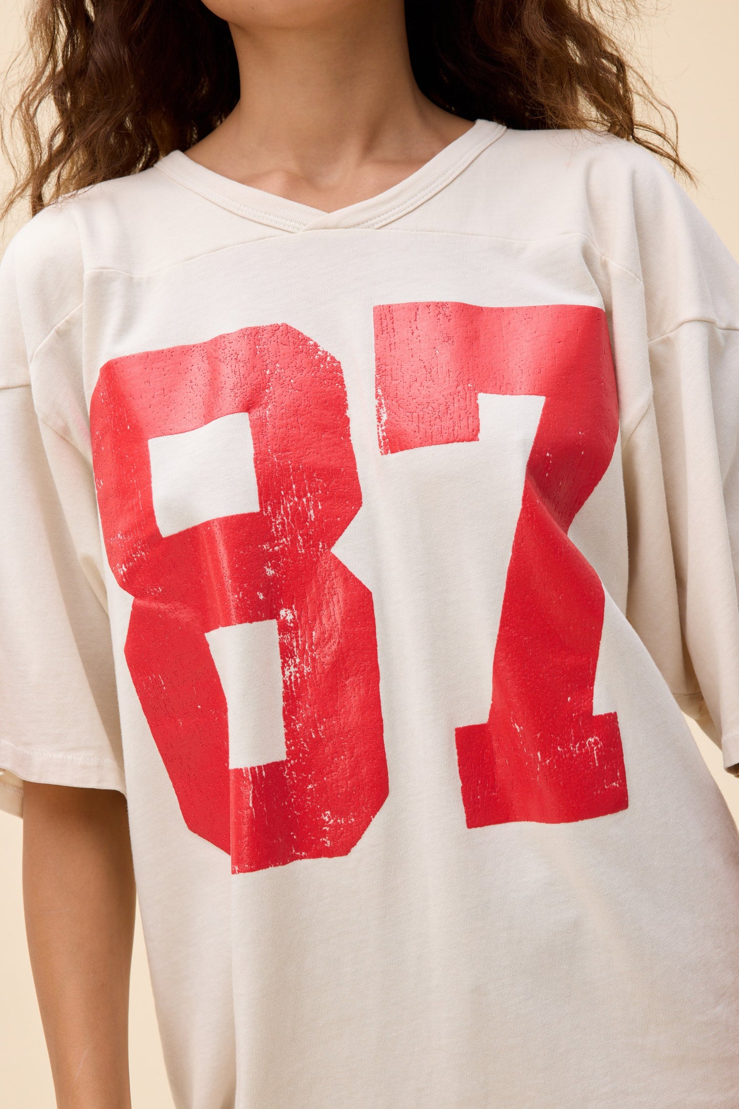 87 OVERSIZED JERSEY TEE