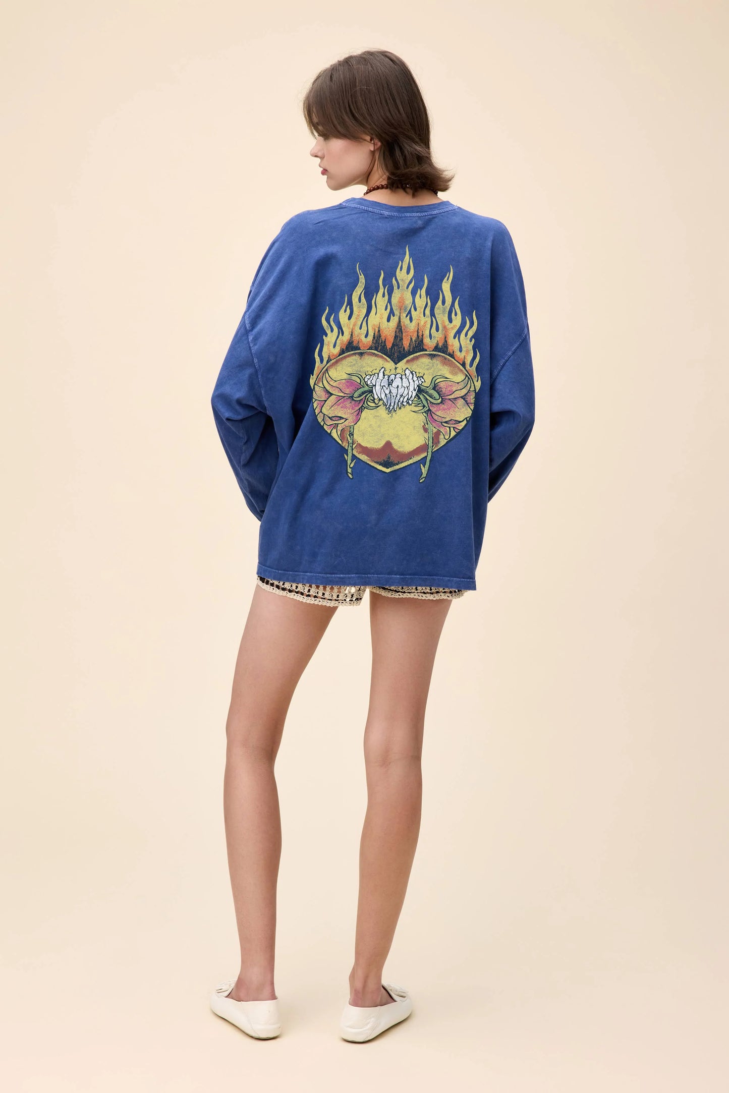 Metallica Flower Skull 1991 OS Long Sleeve