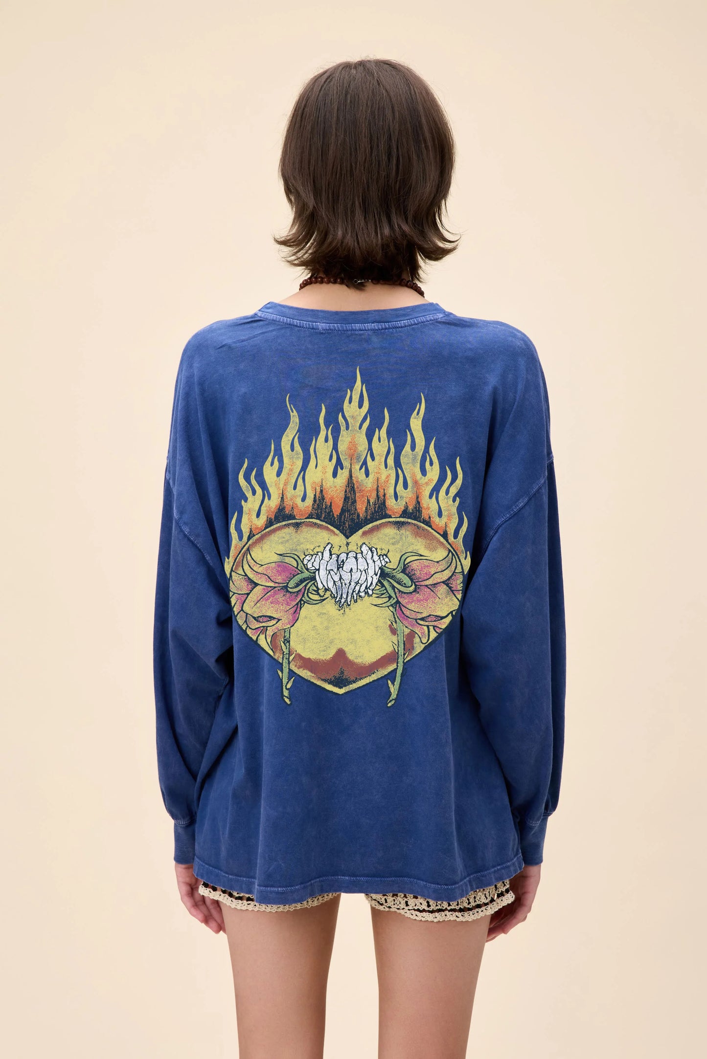 Metallica Flower Skull 1991 OS Long Sleeve