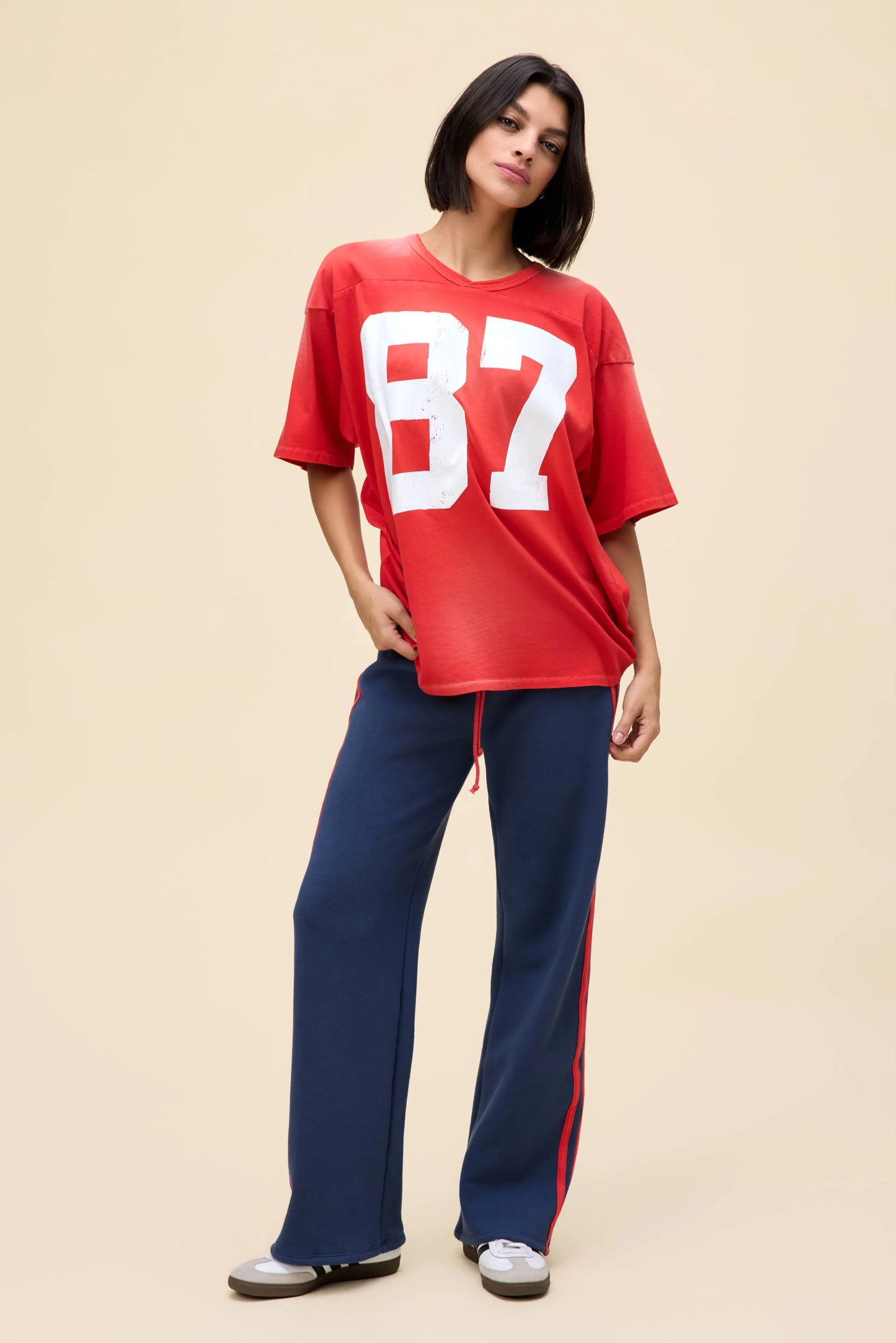 87 OVERSIZED JERSEY TEE