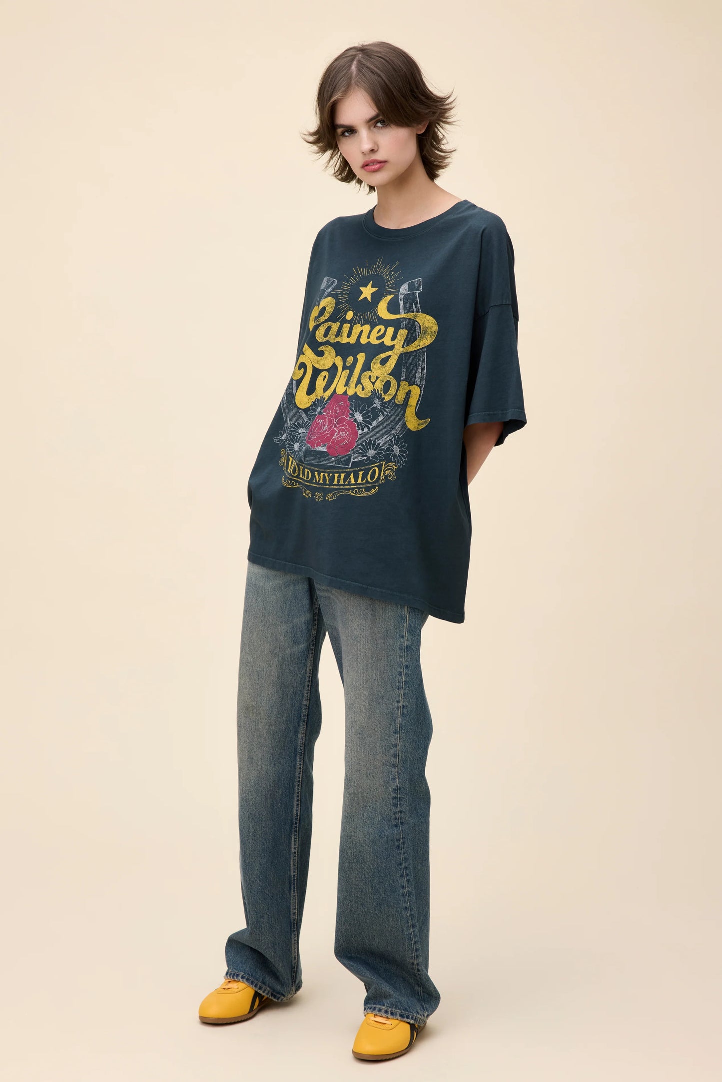 Lainey Wilson Hold My Halo OS Tee