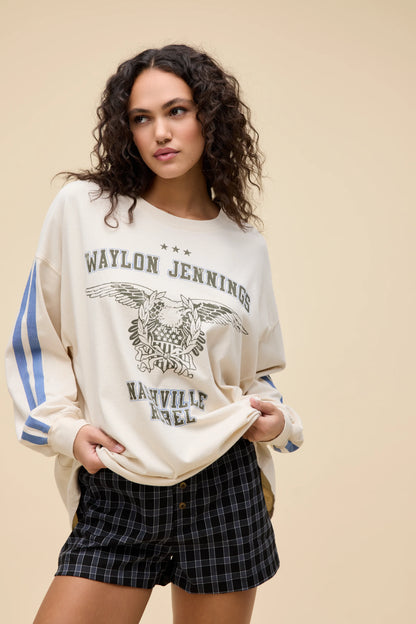 Waylon Jennings Nashville Rebel OS Long Sleeve