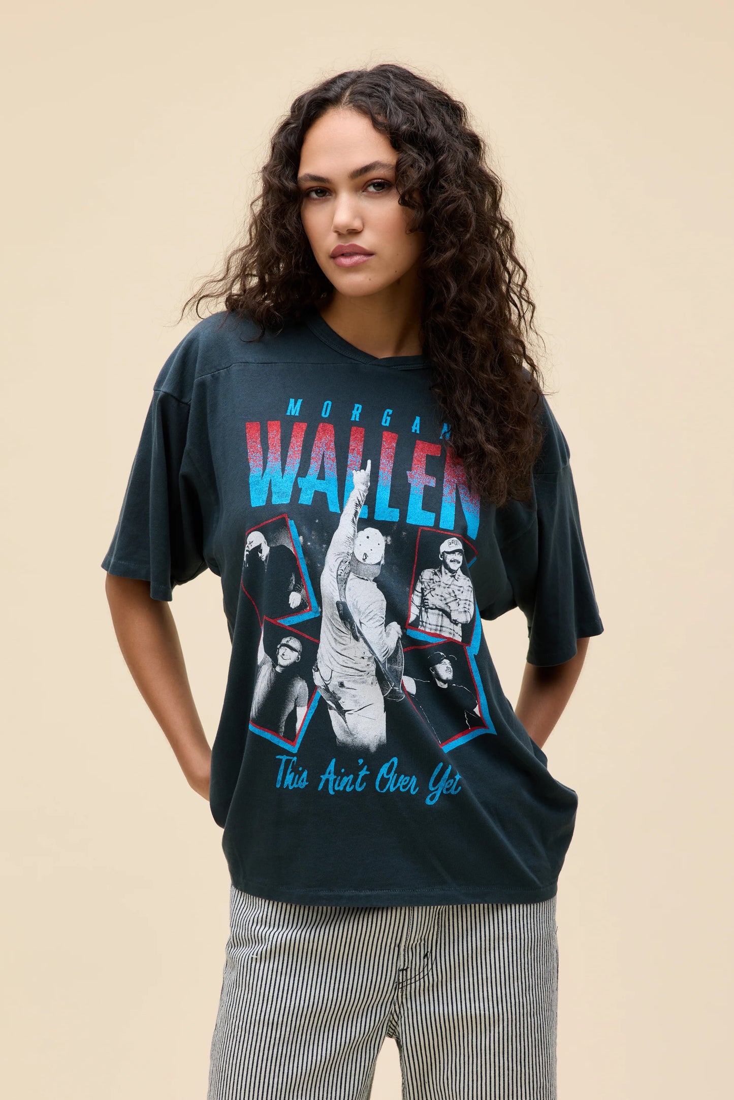 Morgan Wallen This Ain't Over Yet Oversized Jersey Tee