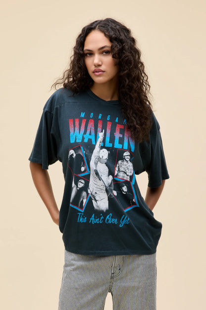 Morgan Wallen This Ain't Over Yet Oversized Jersey Tee