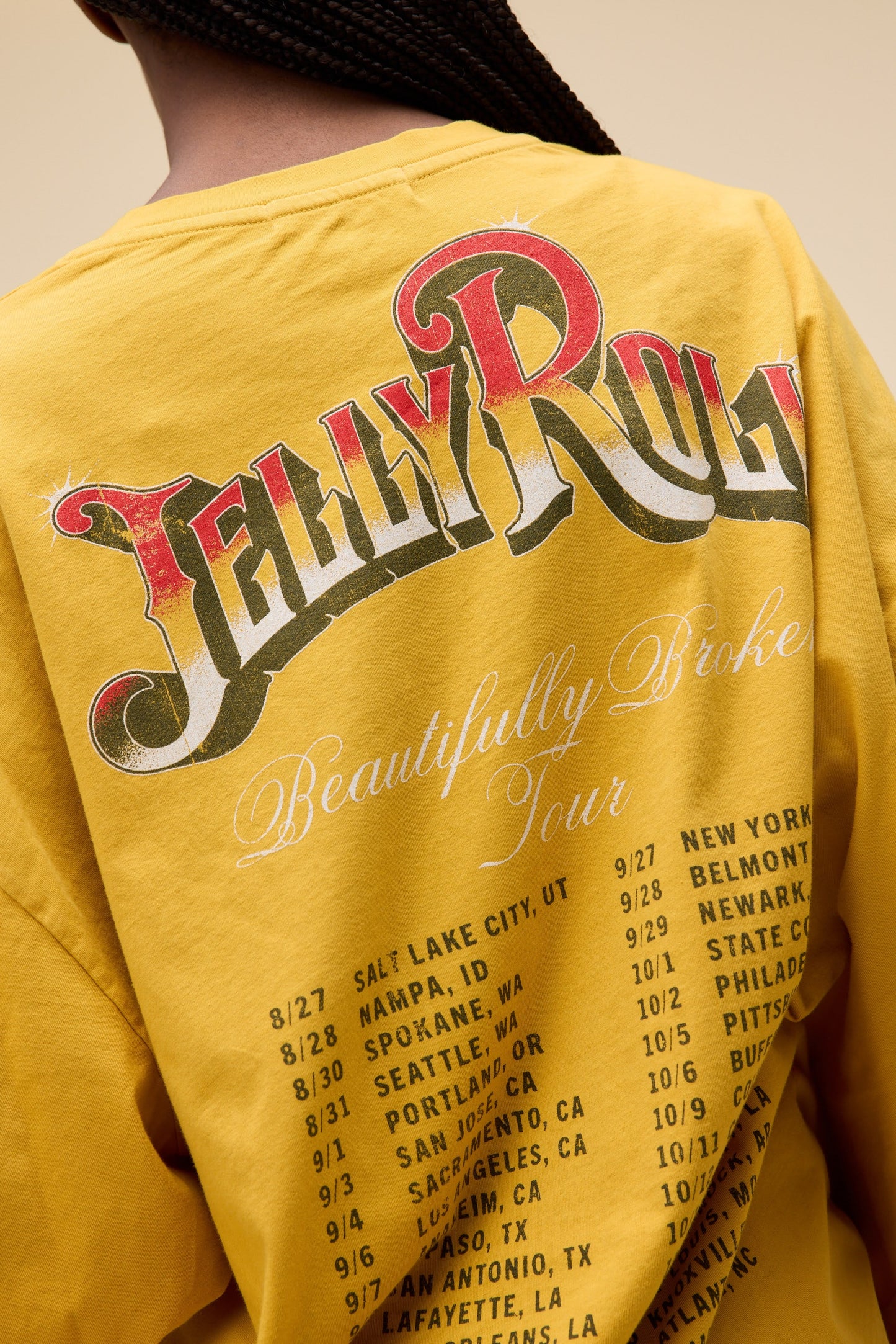 Jelly Roll Beautifully Broken Tour OS Tee