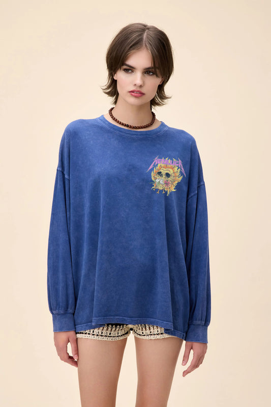 Metallica Flower Skull 1991 OS Long Sleeve